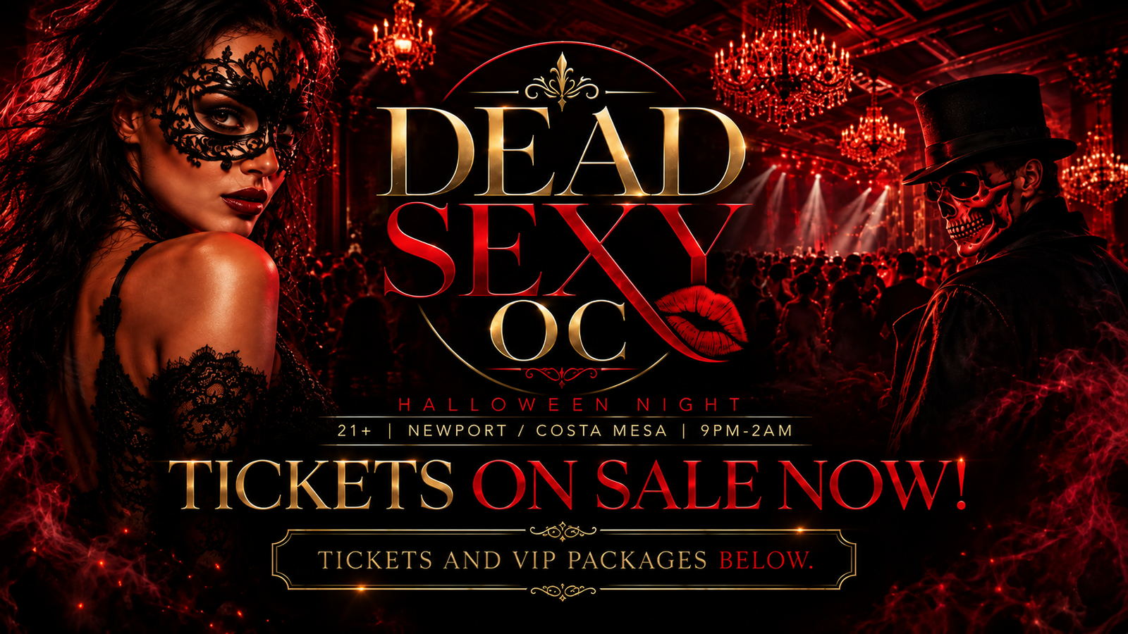 Dead Sexy Halloween - Saturday October 31 at Club Vegas, Costa Mesa. 21+
